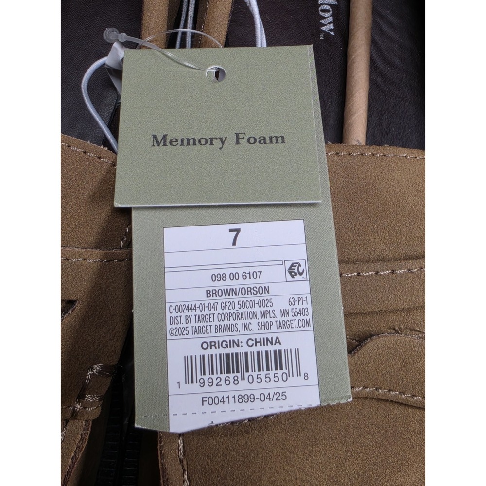 Goodfellow & Co Orson Brown Penny Loafers Mens Size 7 Memory Foam NWT - Picture 2 of 6